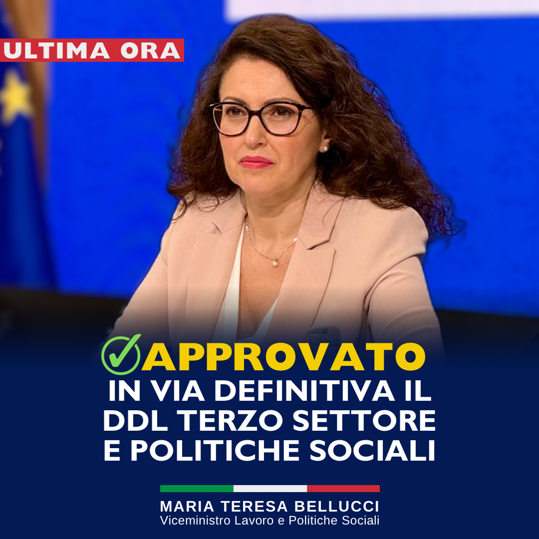 Approvato il DDL Terzo settore e Politiche Sociali in tempi record. Promessa mantenuta.